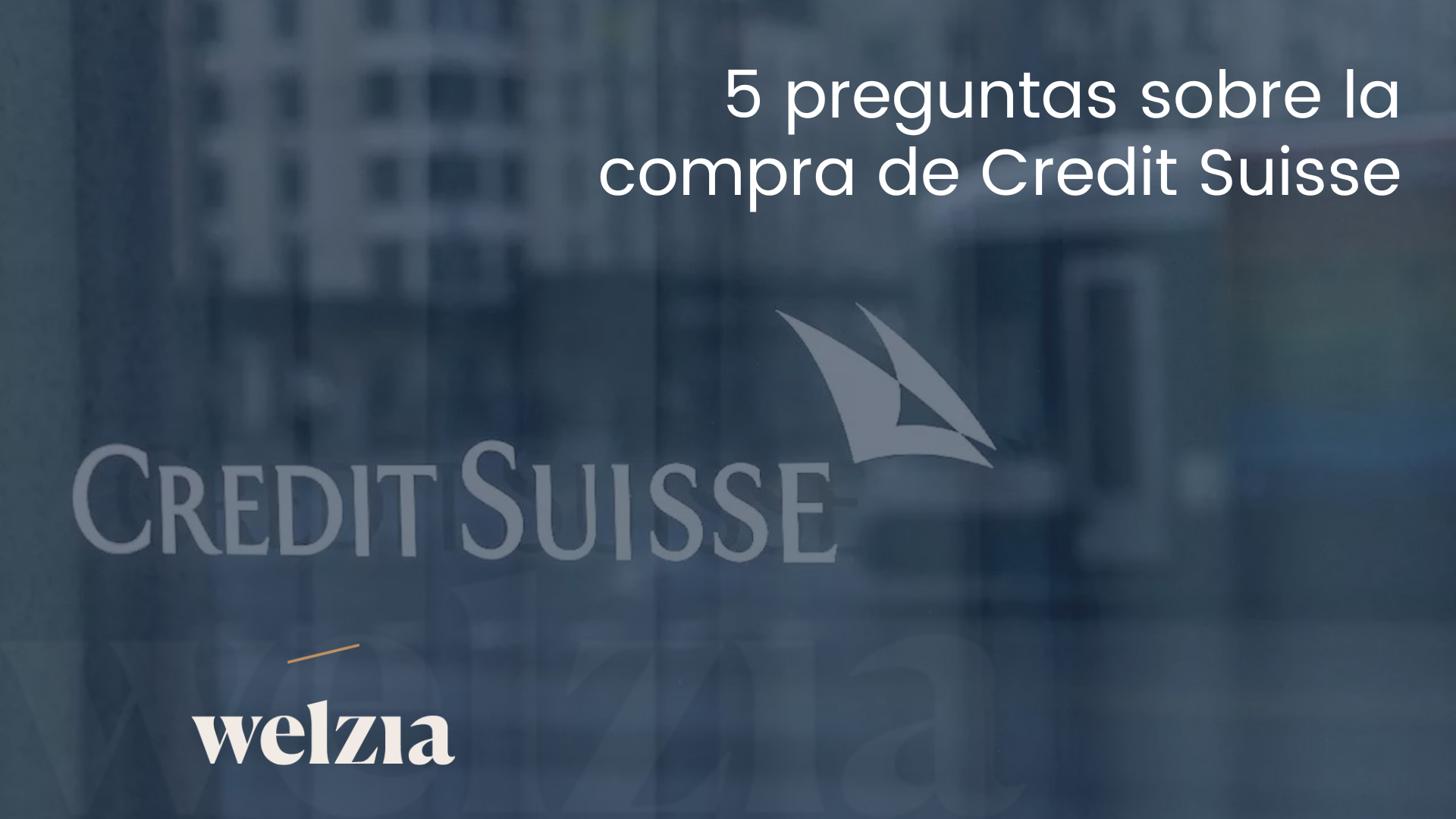 UBS compra Credit Suisse